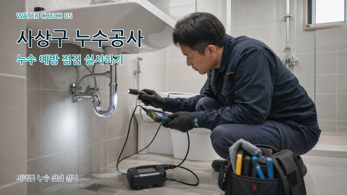 사상구 누수공사 누수탐지 이미지