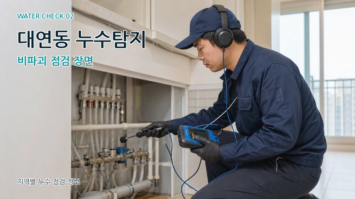 대연동 화장실누수 누수탐지 이미지