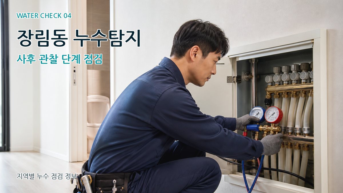 장림동 누수탐지 사후 관찰 단계 점검