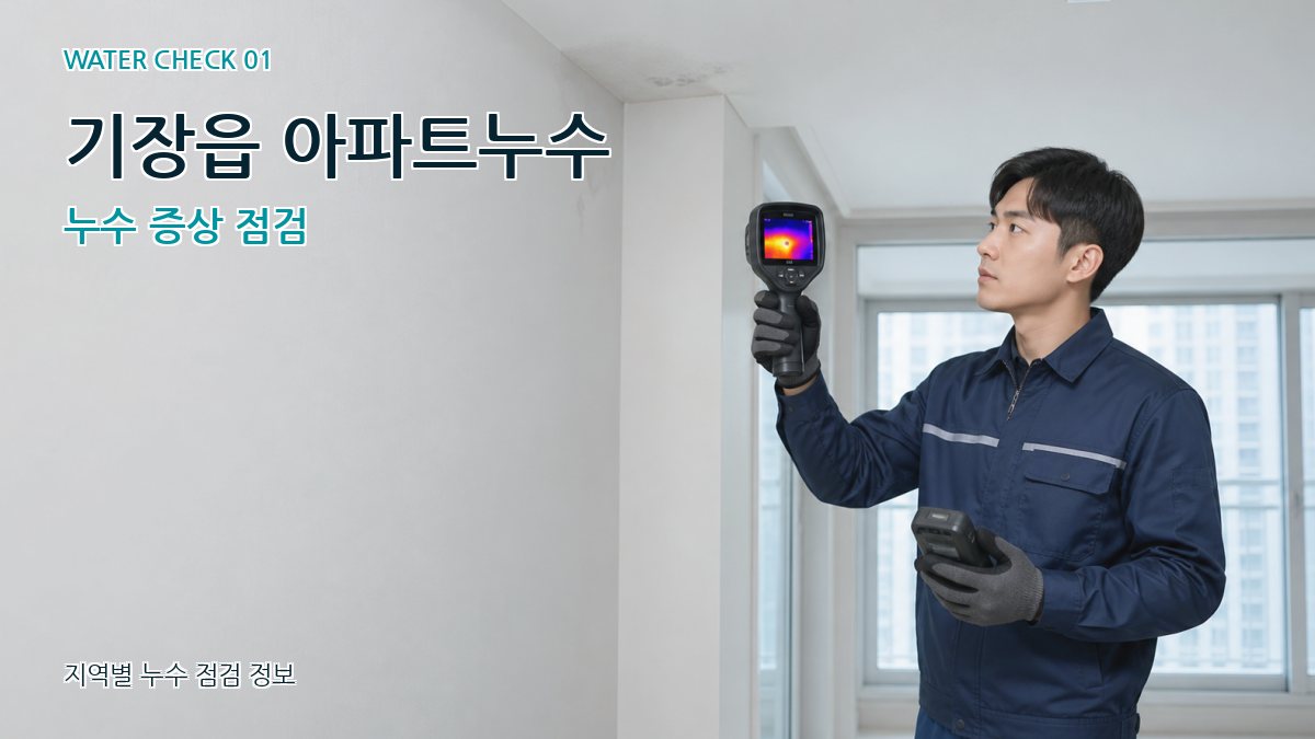 기장읍 아파트누수 누수탐지 이미지