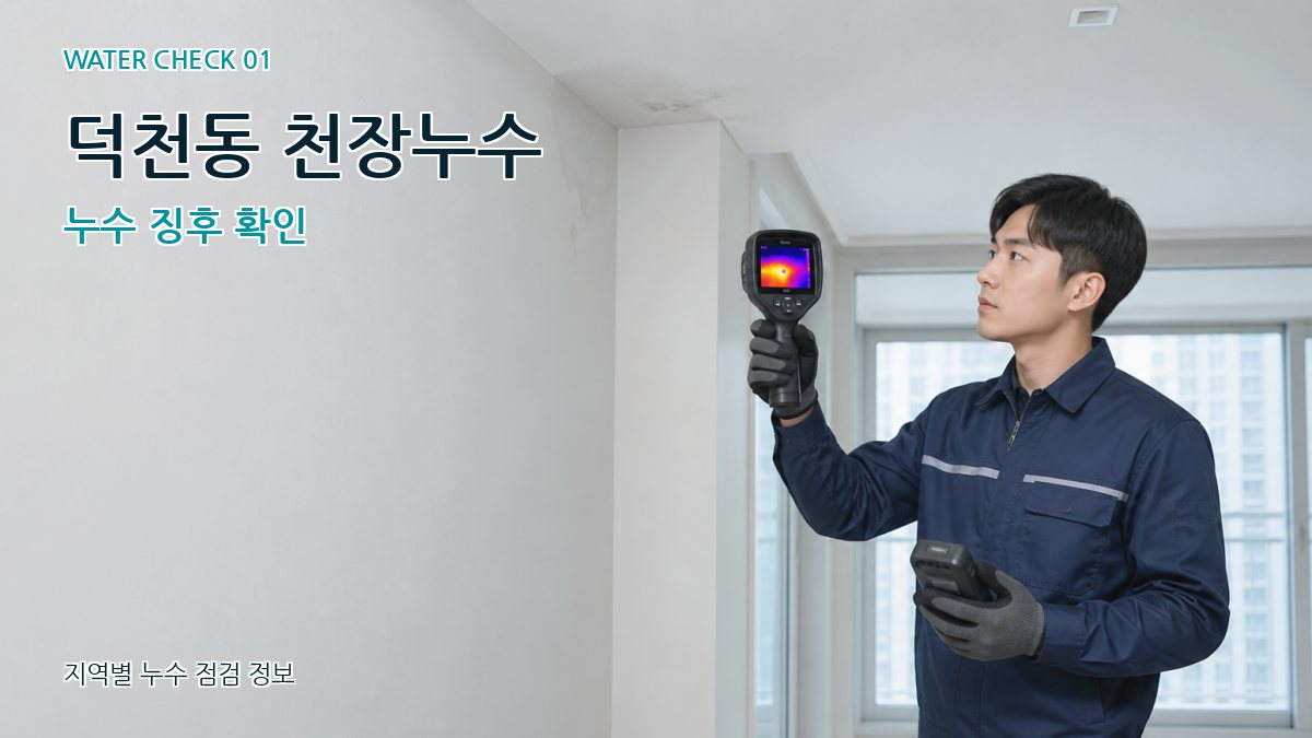 덕천동 아파트누수 누수탐지 이미지