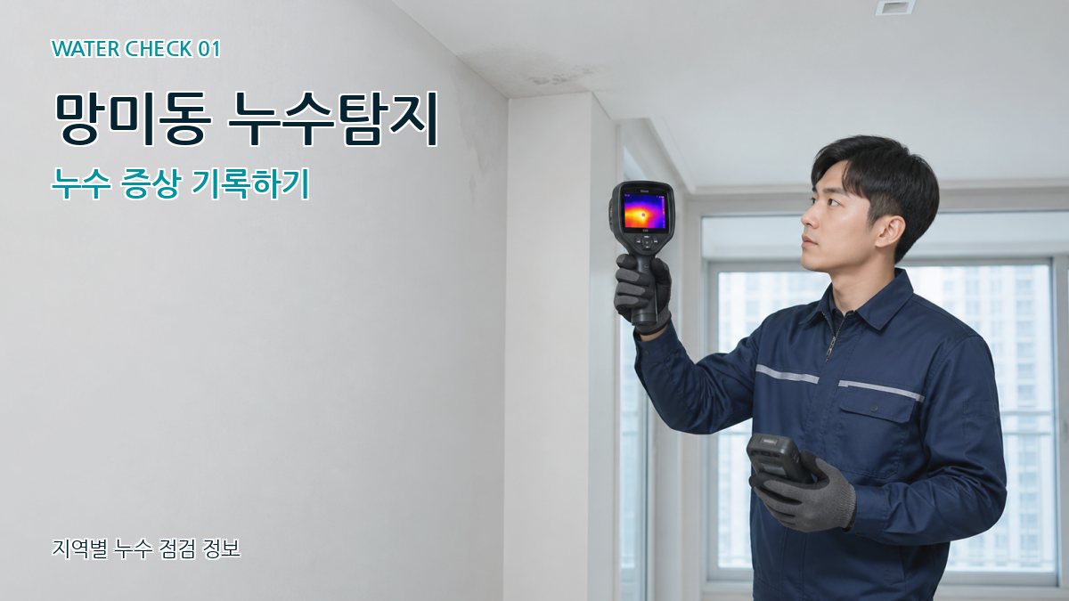 망미동 아파트누수 누수탐지 이미지