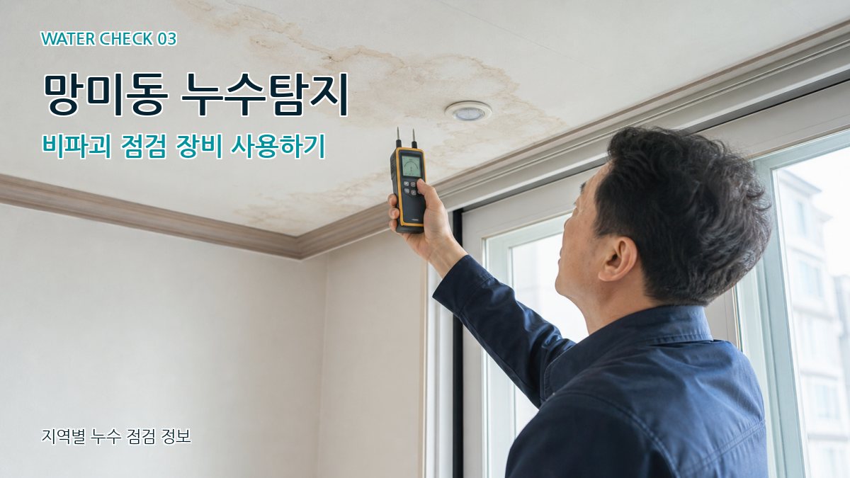 망미동 천장누수 누수탐지 이미지