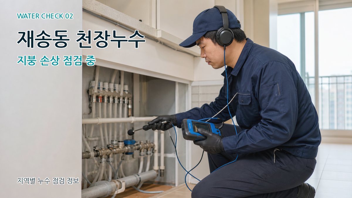 재송동 화장실누수 누수탐지 이미지