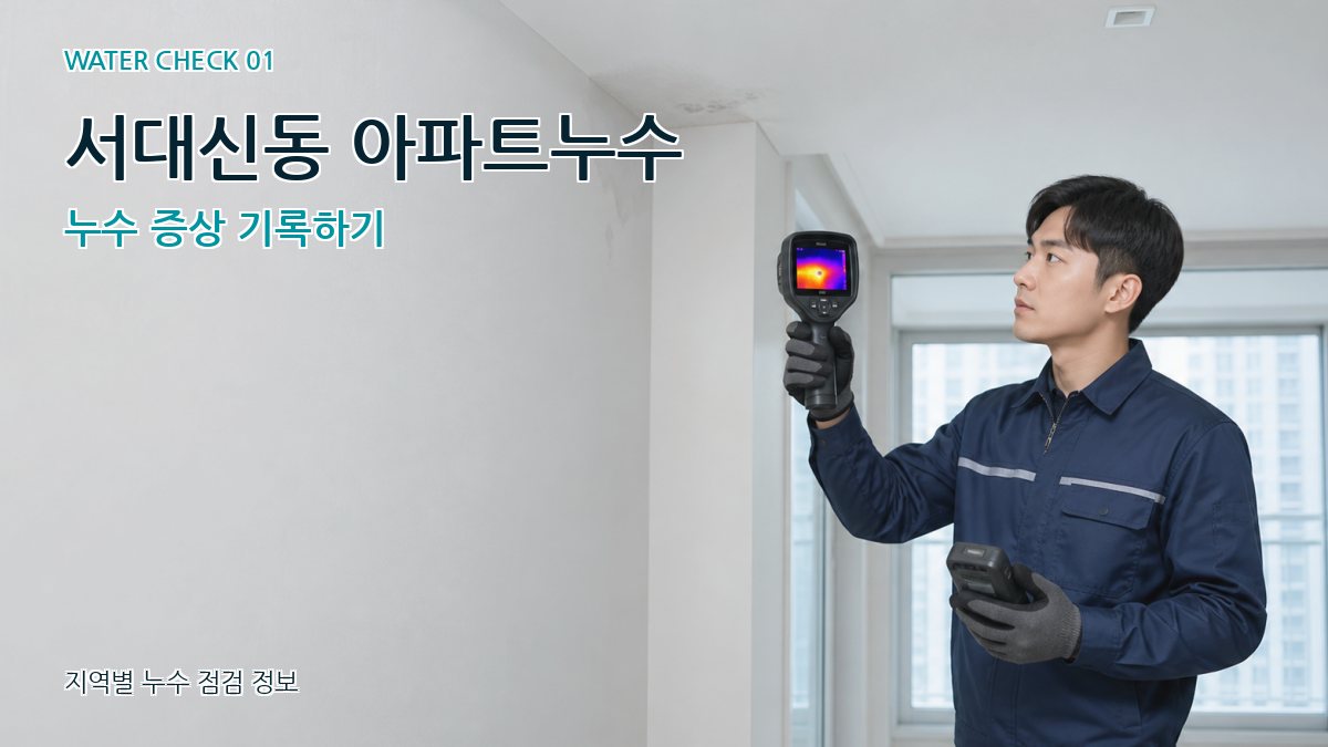 서대신동 아파트누수 누수탐지 이미지