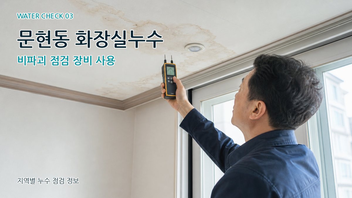 문현동 천장누수 누수탐지 이미지