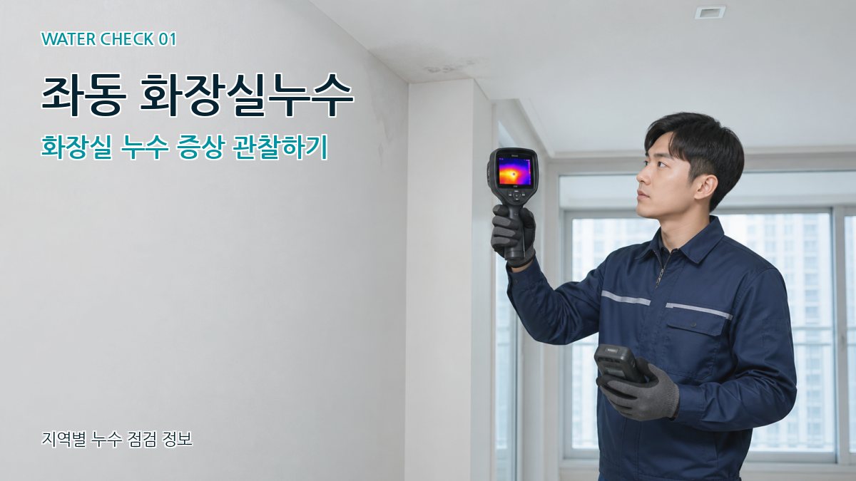 좌동 아파트누수 누수탐지 이미지