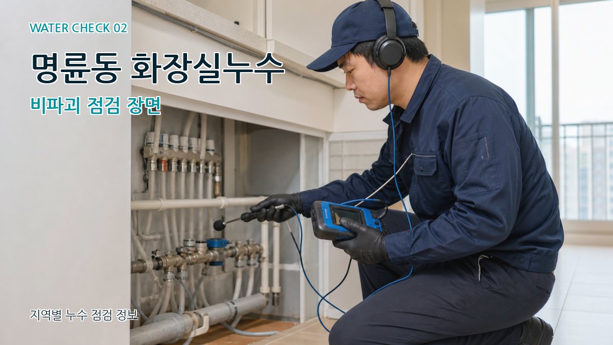 명륜동 화장실누수 누수탐지 이미지