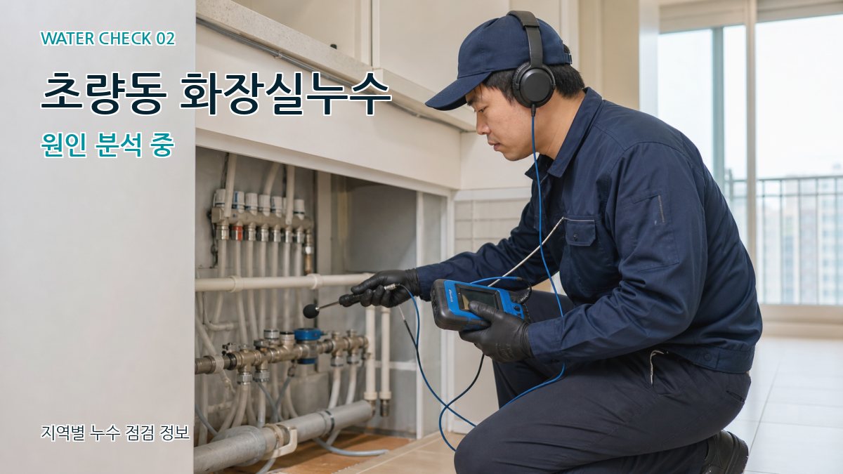 초량동 화장실누수 누수탐지 이미지