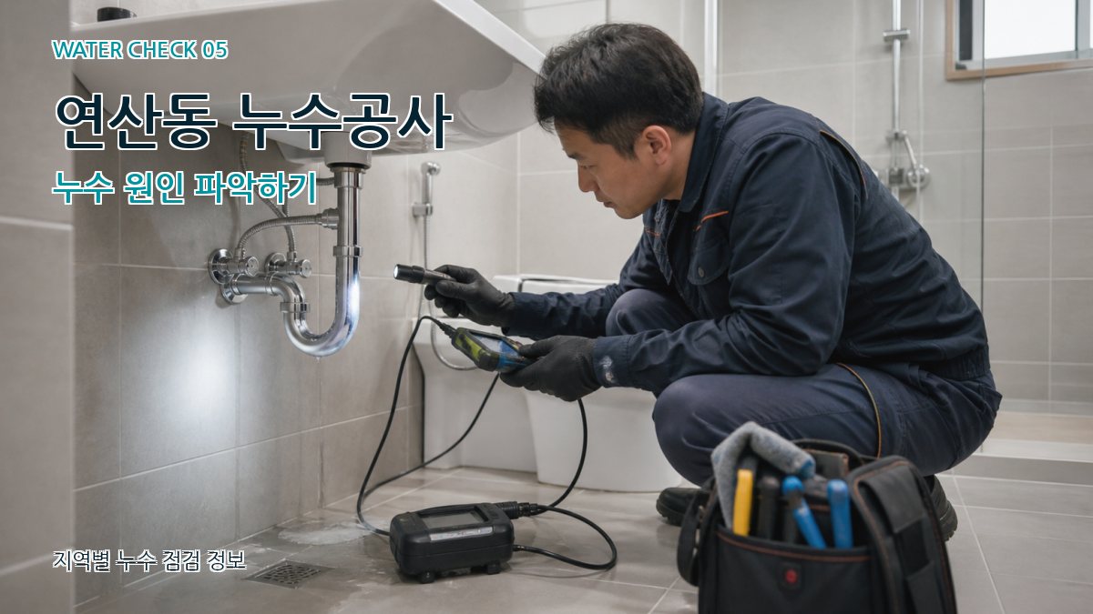 연산동 누수공사 누수탐지 이미지
