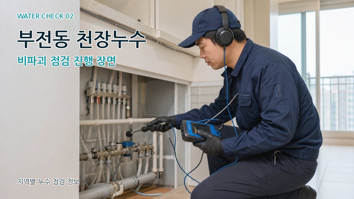 부전동 화장실누수 누수탐지 이미지