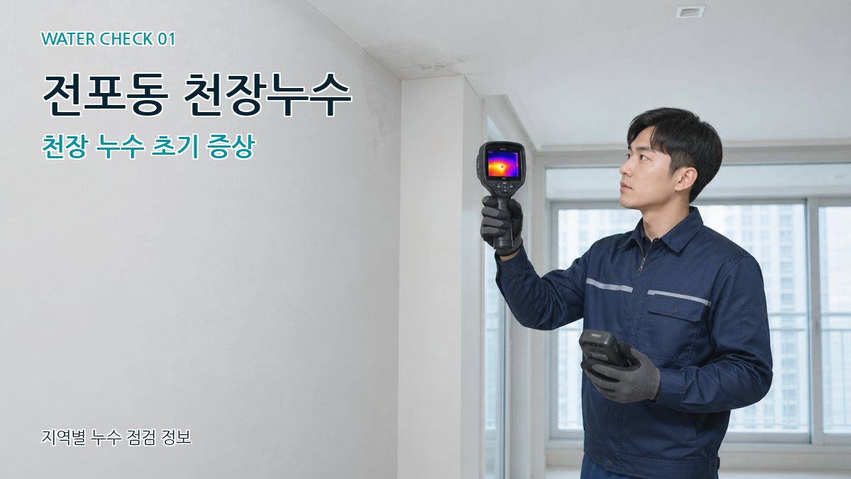전포동 아파트누수 누수탐지 이미지