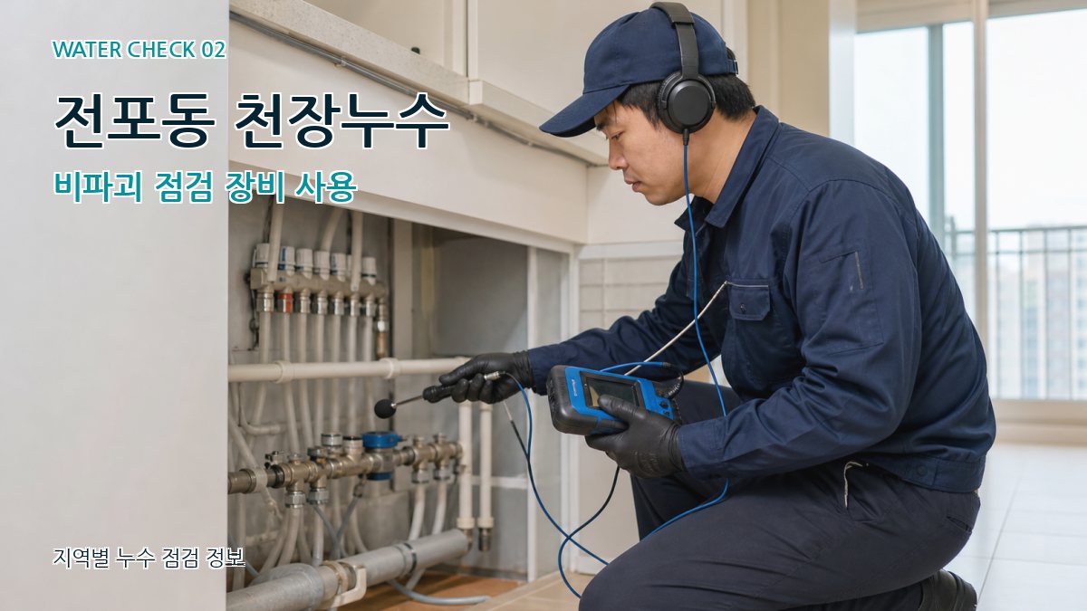 전포동 화장실누수 누수탐지 이미지