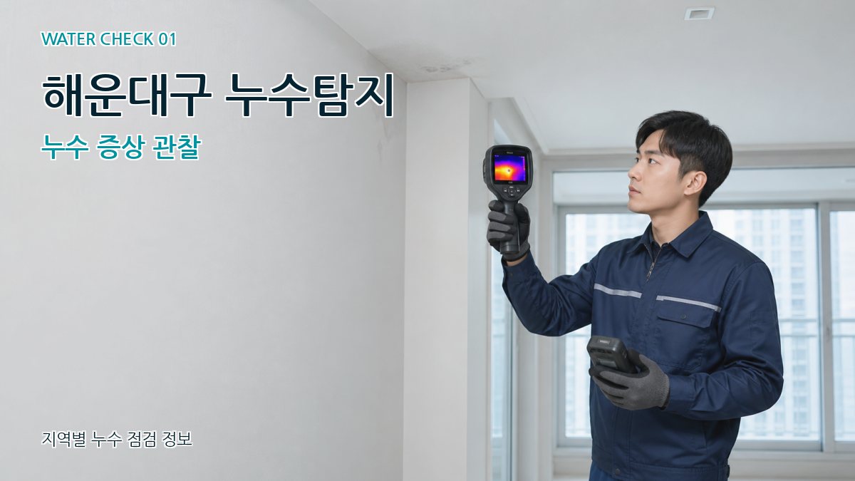 해운대구 누수탐지 누수 증상 관찰