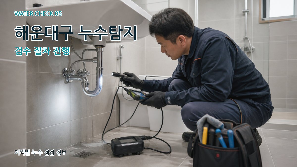 해운대구 누수탐지 검수 절차 진행