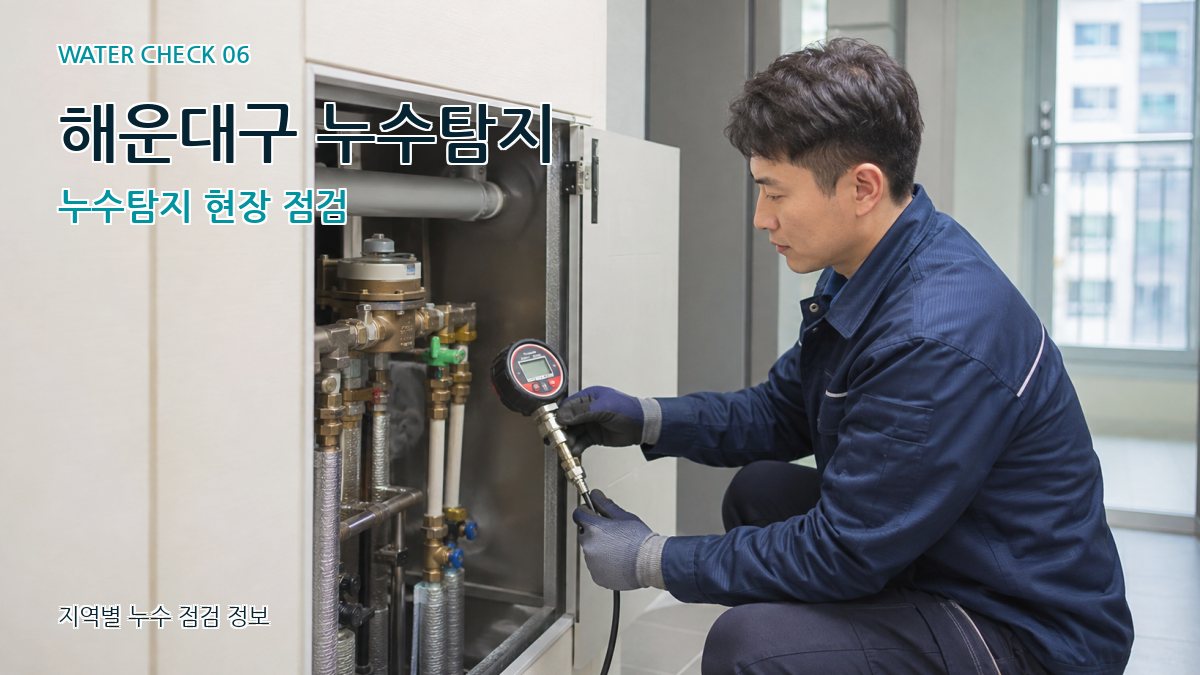 해운대구 누수탐지 누수탐지 현장 점검