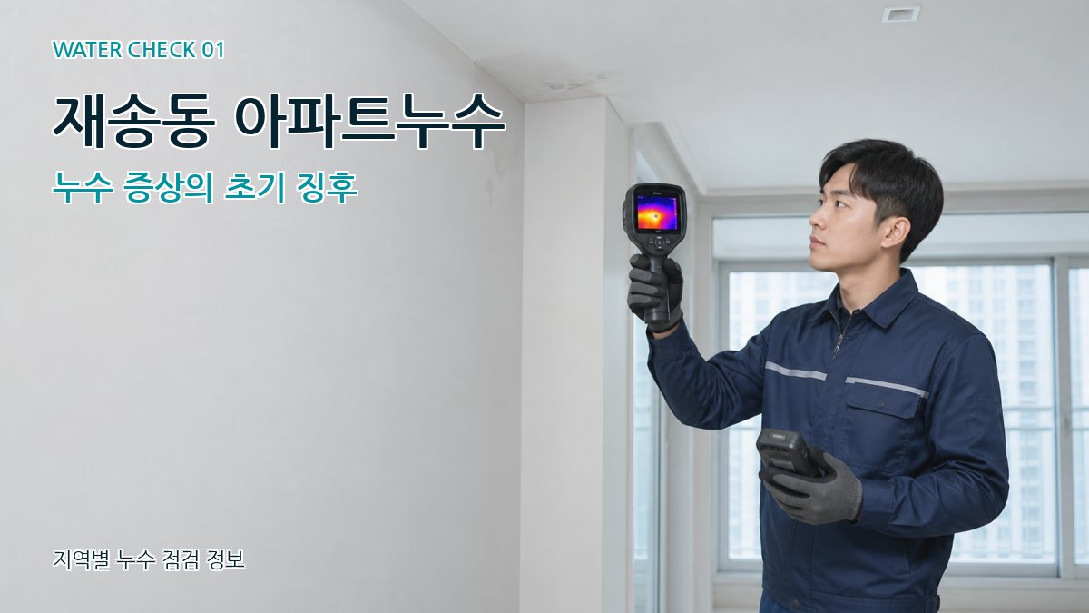 재송동 아파트누수 누수탐지 이미지
