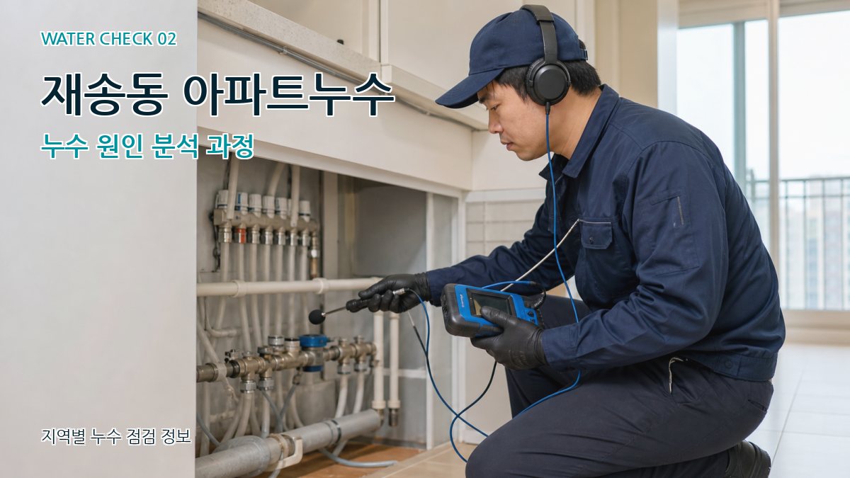 재송동 화장실누수 누수탐지 이미지
