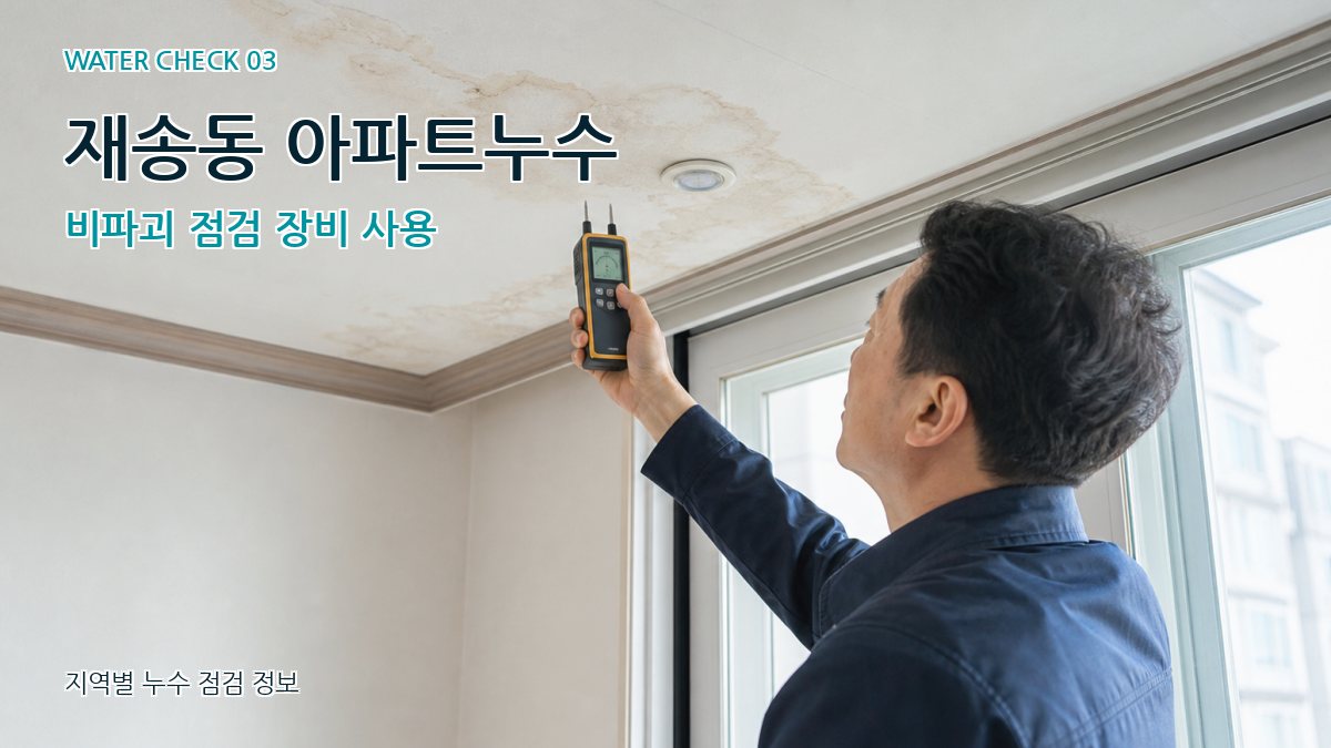 재송동 천장누수 누수탐지 이미지