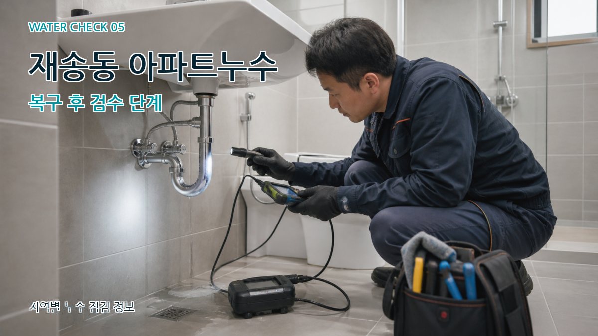 재송동 누수공사 누수탐지 이미지