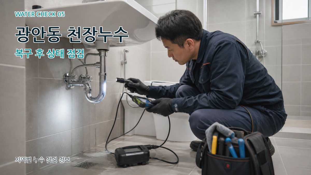 광안동 누수공사 누수탐지 이미지