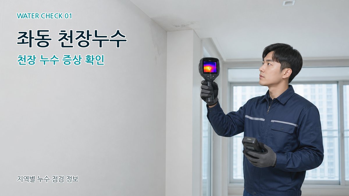 좌동 아파트누수 누수탐지 이미지