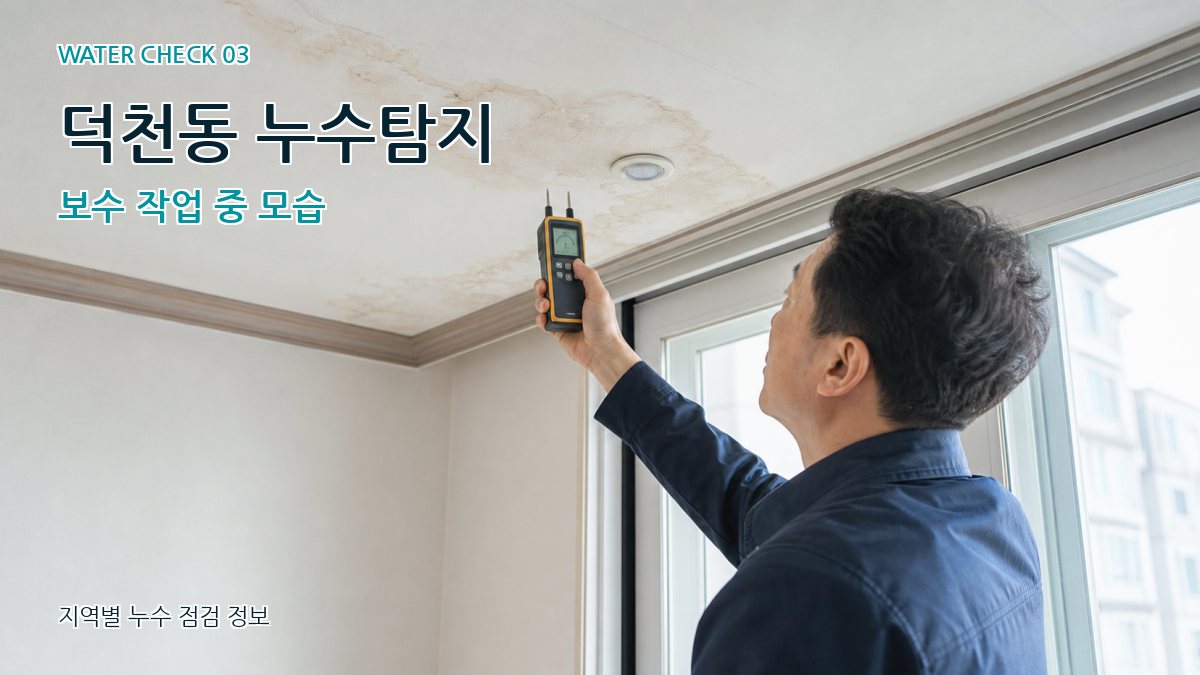 덕천동 천장누수 누수탐지 이미지