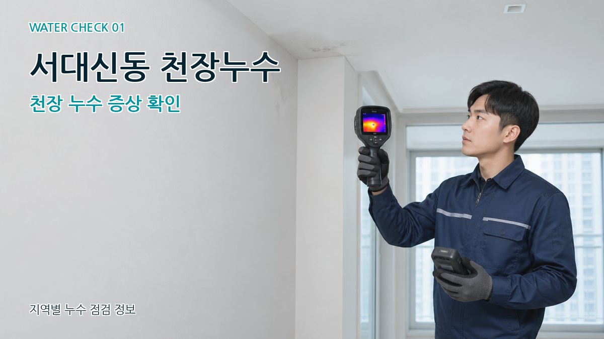 서대신동 아파트누수 누수탐지 이미지