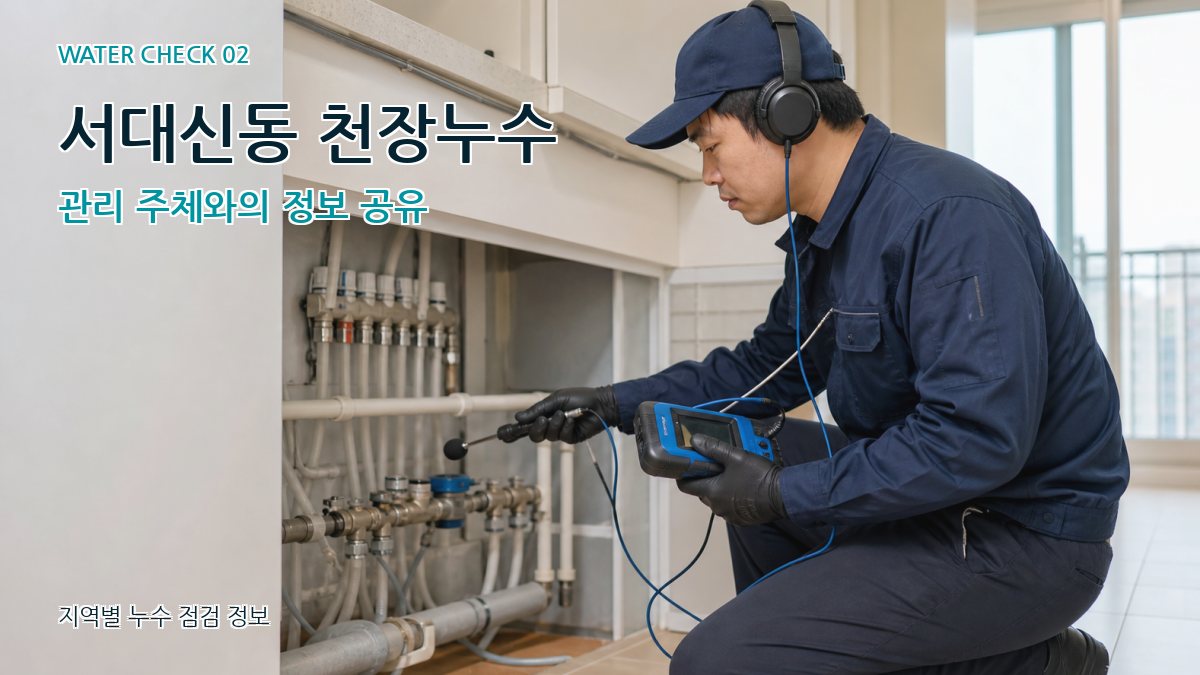 서대신동 화장실누수 누수탐지 이미지