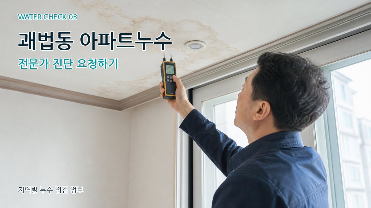괘법동 천장누수 누수탐지 이미지