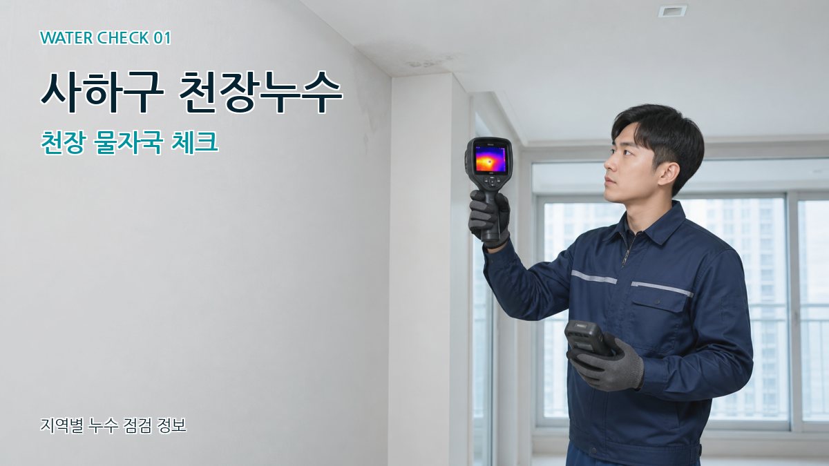 사하구 아파트누수 누수탐지 이미지
