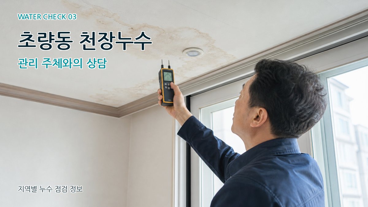 초량동 천장누수 누수탐지 이미지