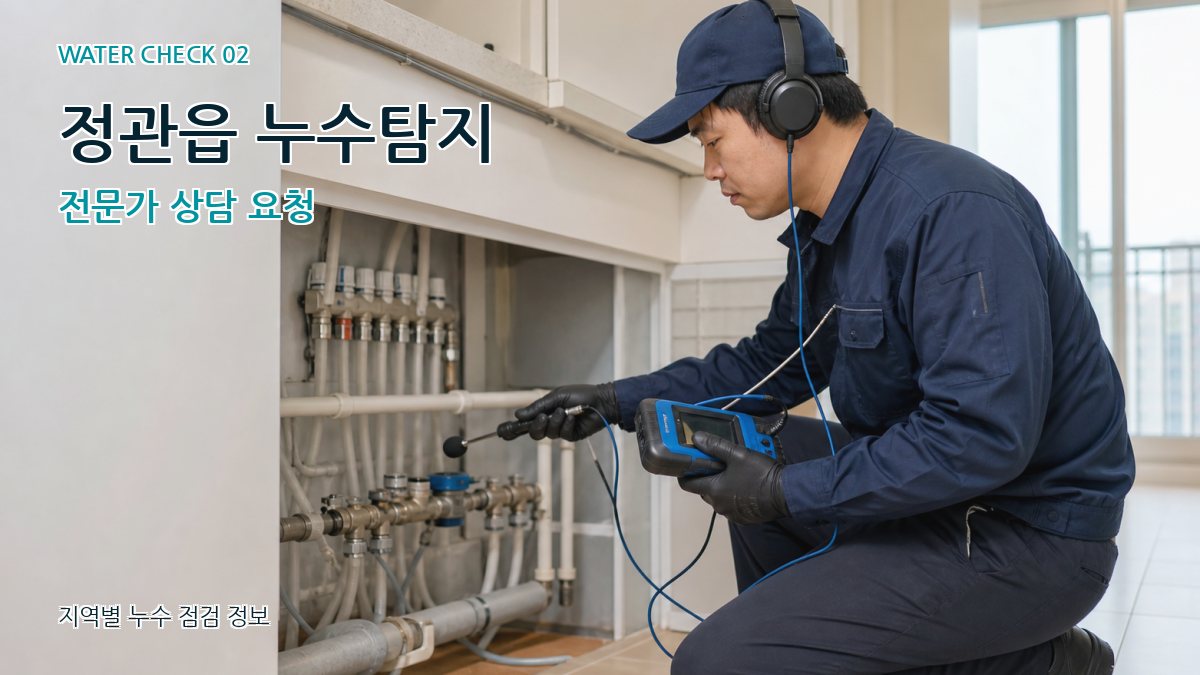 정관읍 화장실누수 누수탐지 이미지