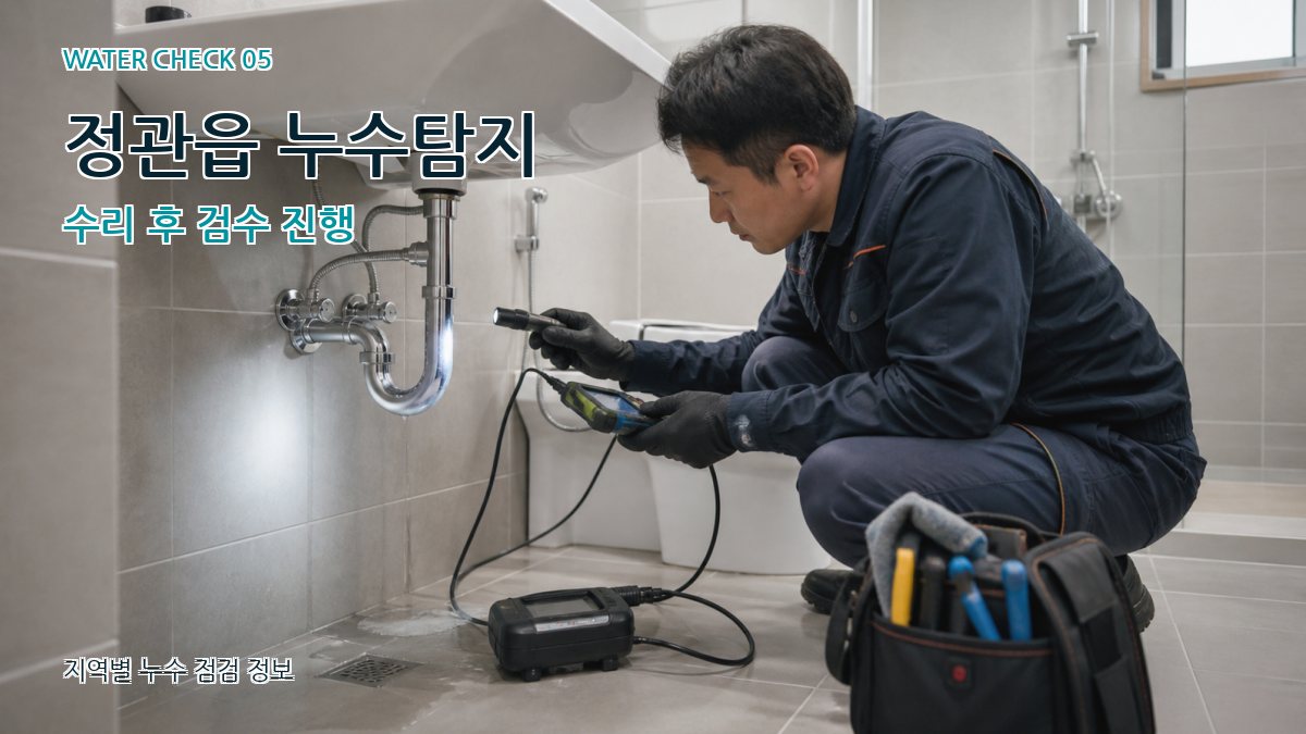 정관읍 누수공사 누수탐지 이미지