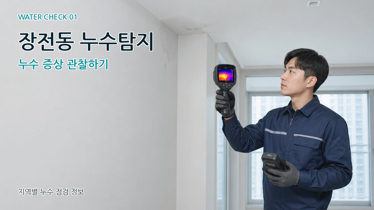 장전동 아파트누수 누수탐지 이미지