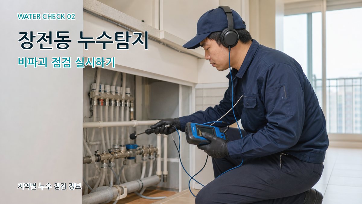 장전동 화장실누수 누수탐지 이미지