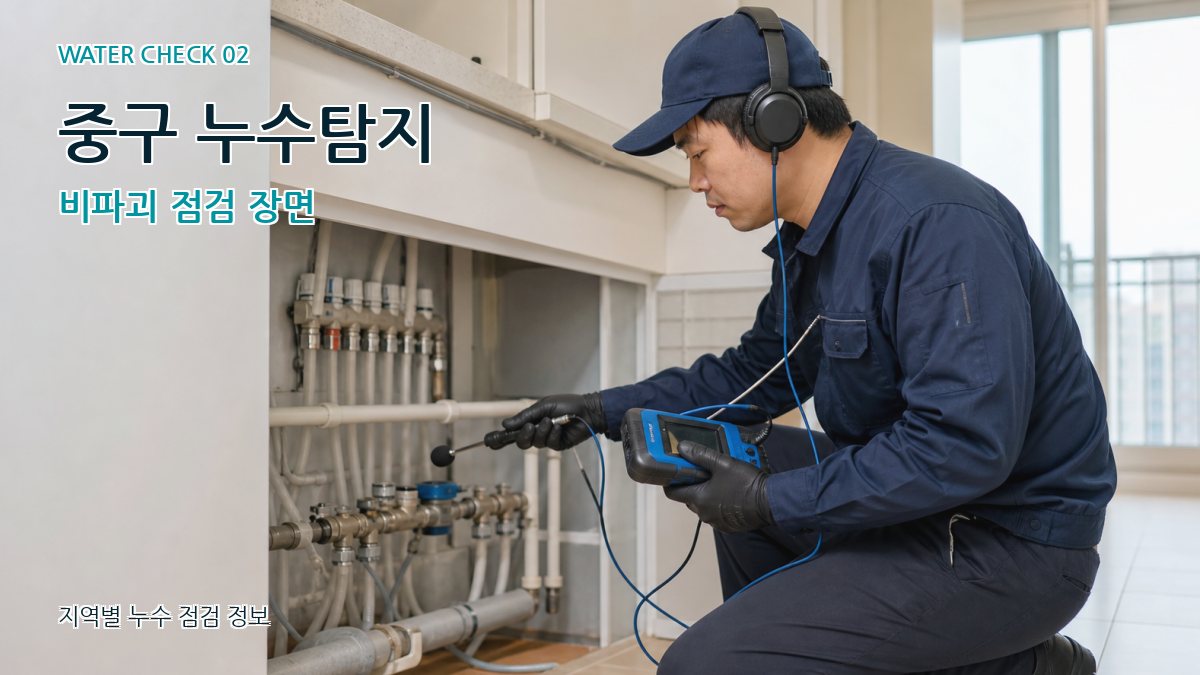 중구 화장실누수 누수탐지 이미지
