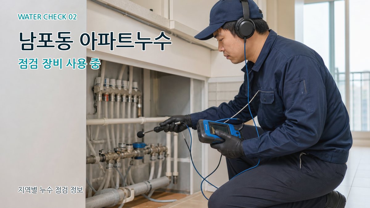 남포동 화장실누수 누수탐지 이미지