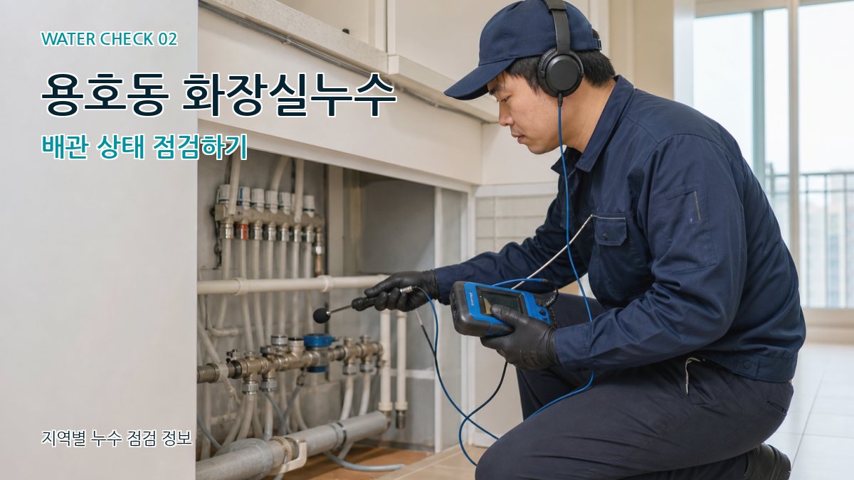 용호동 화장실누수 누수탐지 이미지