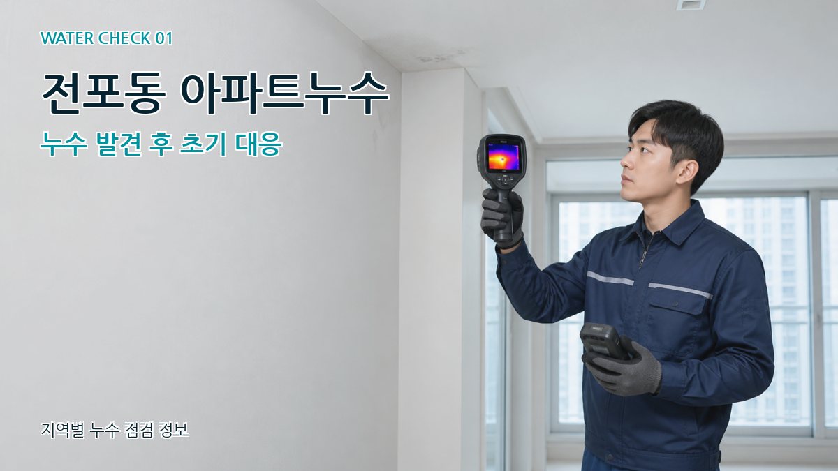 전포동 아파트누수 누수탐지 이미지