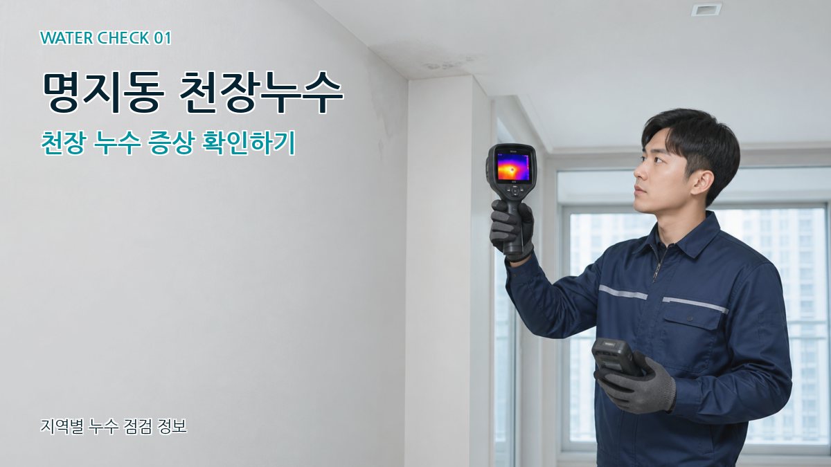 명지동 아파트누수 누수탐지 이미지