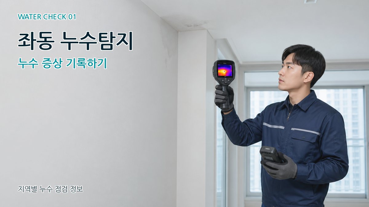 좌동 아파트누수 누수탐지 이미지