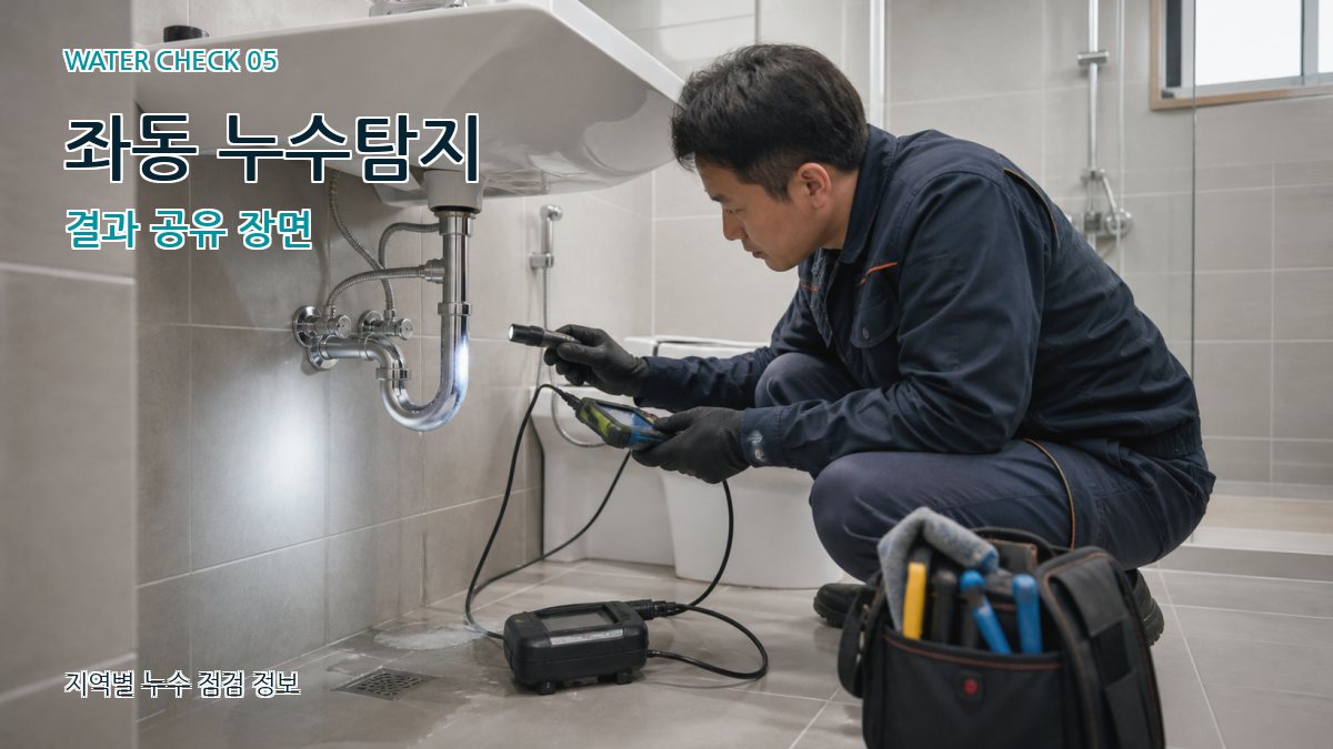 좌동 누수공사 누수탐지 이미지