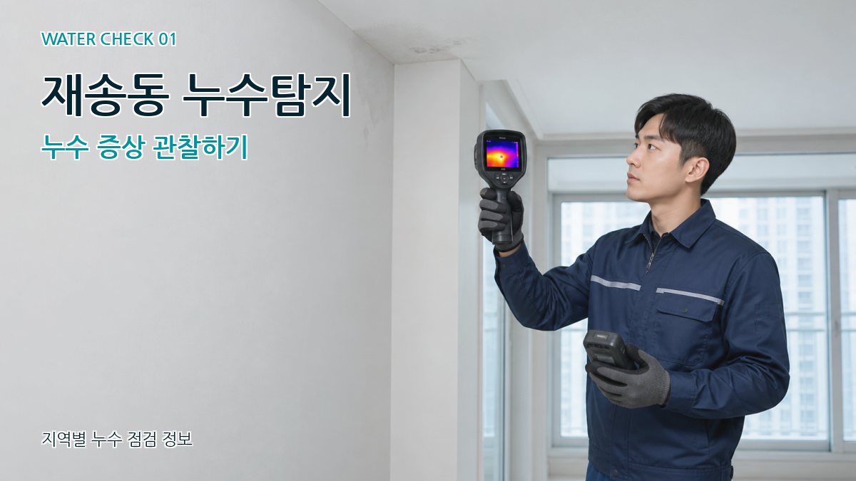 재송동 아파트누수 누수탐지 이미지