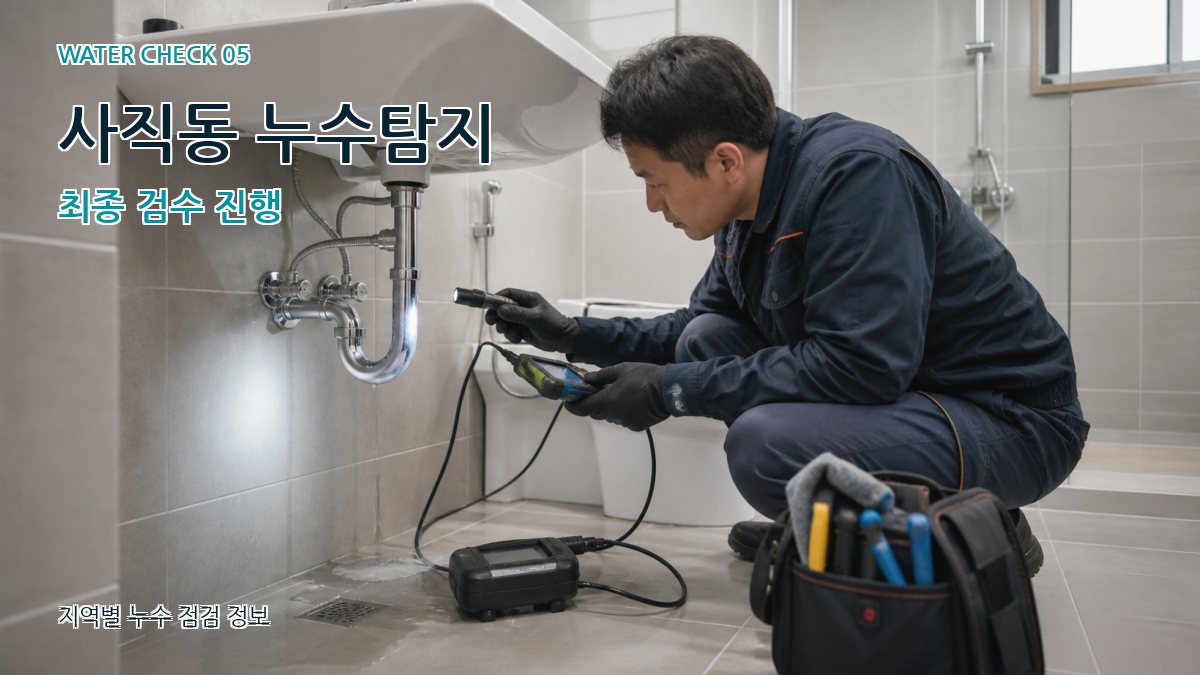 사직동 누수공사 누수탐지 이미지