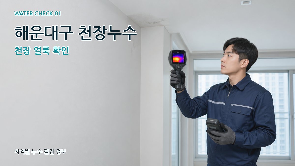 해운대구 천장누수 천장 얼룩 확인