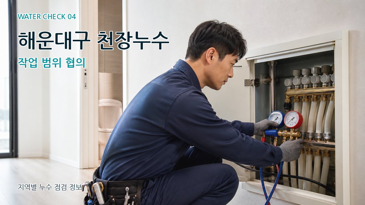 해운대구 천장누수 작업 범위 협의