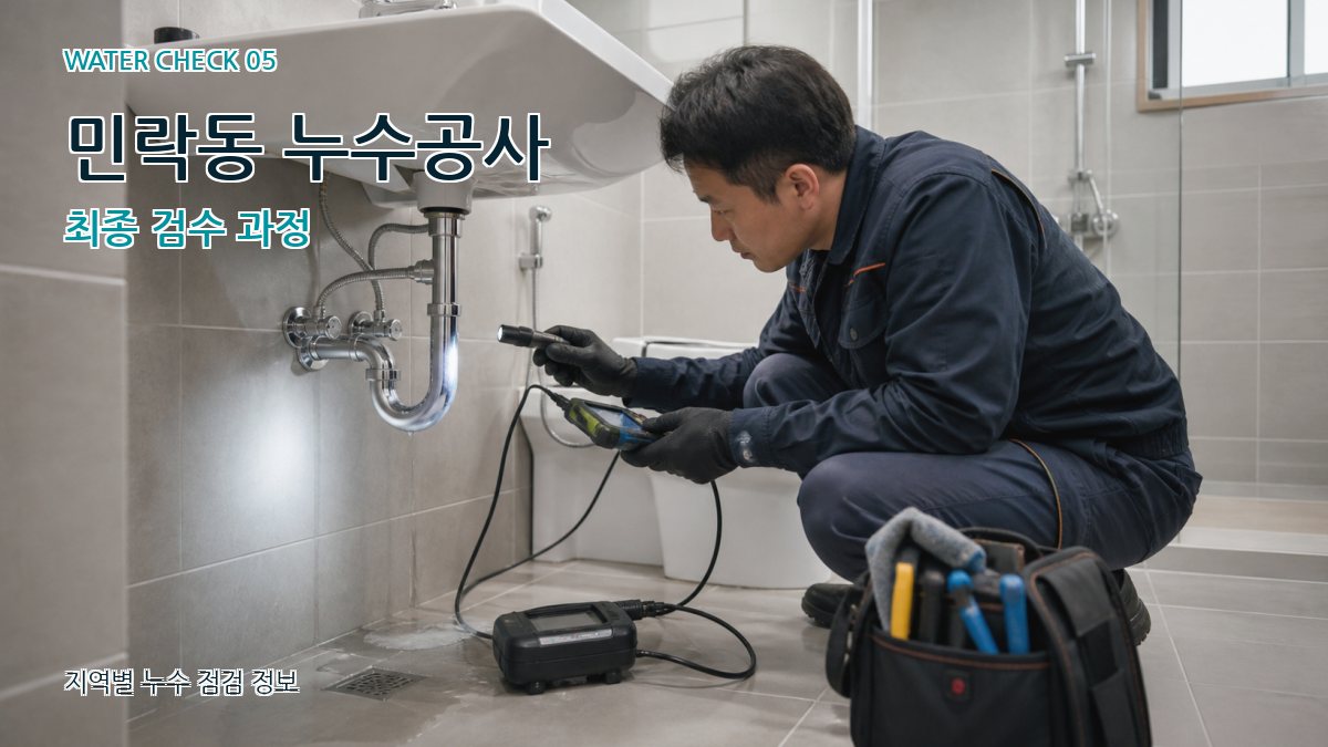 민락동 누수공사 누수탐지 이미지