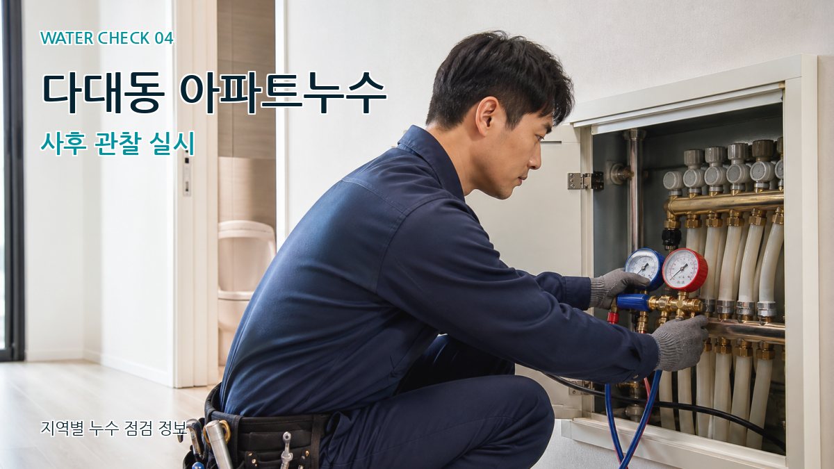 다대동 누수탐지 누수탐지 이미지