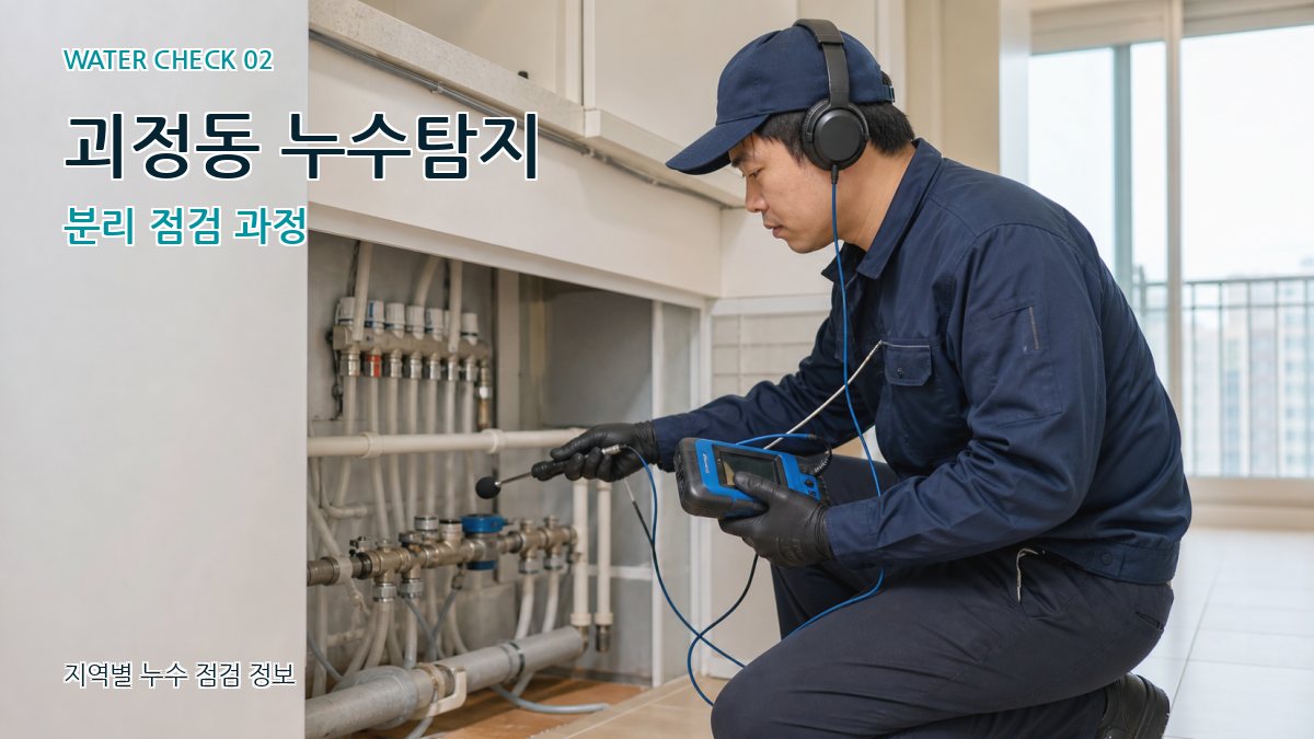 괴정동 화장실누수 누수탐지 이미지